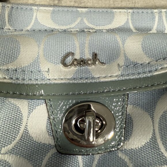 Y2K Coach Powder Blue Crossbody Bag - Picture 3 of 6